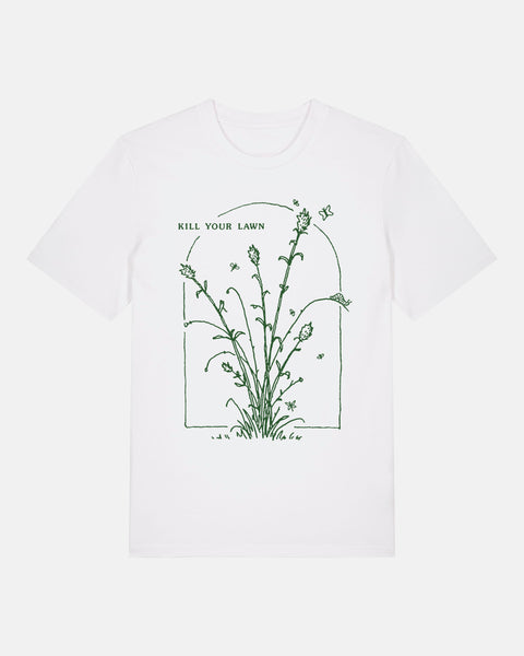 Kill Your Lawn Unisex T-Shirt (White)